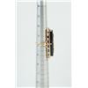 Image 7 : 14kt Onyx pearl diamond rectangular ring