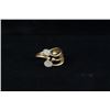 Image 1 : 14kt (2) Opals & diamonds ring