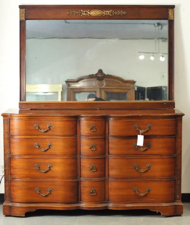 Mahogany Dresser W Mirror
