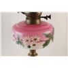 Image 3 : Kerosene lamp w pressed glass shade