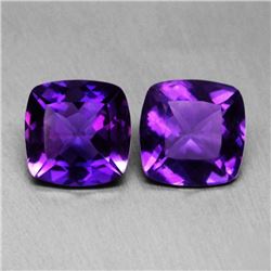 Natural Purmple Amethyst Pair 32.50 carats