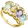 Image 2 : Multi Gemstone & Diamond Ring