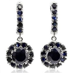 Genuine Sapphire Earings 3.70 carats