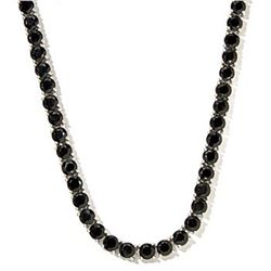 Diamond Polished Black Spinel necklace - 170 carat