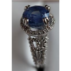 Natural Kashmir Sapphire 10.25 carats Ring - GRS