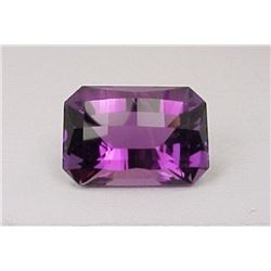 Amethyst Checkerboard Top Emerald Cut 21.90 cts