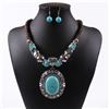 Image 1 : Tibet Silver & Blue Turquoise Necklace Set