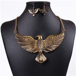 Golden Eagle Necklace Set