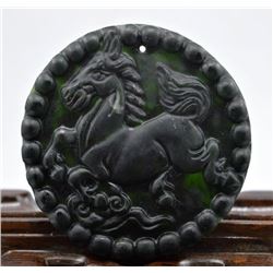 Antique Jade Finely crafted Horse Pendant