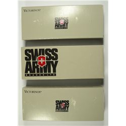 Set of 3 Different Victorinox Swiss Army Knives.