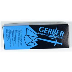 Gerber E-Z Out Serrated 4.5" Thumb Slot Black Zytel Pocket Knife.