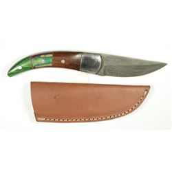 8.5 Inch Ladder Pattern Genuine Top Grade Damascus Steel Hunting Knife/SKinner