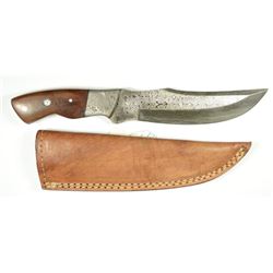 10.5 Inch Rare Rain Drop Pattern Genuine Top Grade Damascus Steel Hunting Knife