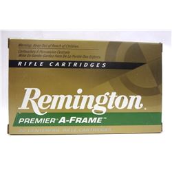 1 box Remington Premier A-Frame 20 Centerfire Rifle Cartridges