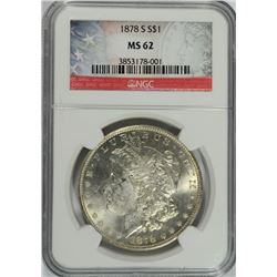 1878-S MORGAN DOLLAR NGC MS-62