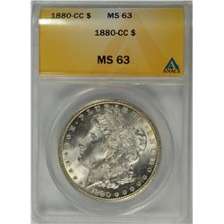 1880-CC MORGAN DOLLAR ANACS MS-63