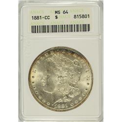 1881-CC MORGAN DOLLAR ANACS MS-64
