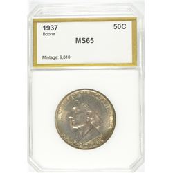 1937 BOONE COMMEN HALF DOLLAR PCI MS-65
