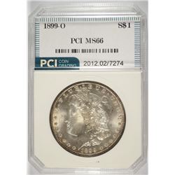 1899-O MORGAN SILVER DOLLAR, PCI MS-66