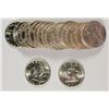 Image 1 : GEM BU ROLL OF ( 10 ) 1957-D AND ( 10 ) 1960 FRANKLIN HALF DOLLARS