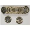 Image 1 : GEM BU ROLL OF FRANKLIN HALF DOLLARS: ( 3 ) 1960 & ( 17 ) 1960-D