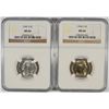 Image 1 : 1942-S & 44-S JEFFERSON SILVER NICKELS NGC MS-66