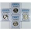 Image 1 : 4 1955 FRANKLIN HALF DOLLARS PCGS MS-64