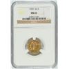Image 1 : 1929 $2.50 INDIAN GOLD, NGC MS-63 NICE!