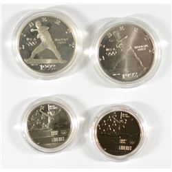1992 Pf. & UNC. 2 PCS OLYMPIC COMMEM. SILVER DOLLARS/CLAD HALVES,  NICE!!!
