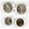 Image 1 : 1992 Pf. & UNC. 2 PCS OLYMPIC COMMEM. SILVER DOLLARS/CLAD HALVES,  NICE!!!