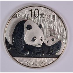 2011 CHINA .999 SILVER PANDA 1 OZ ROUND