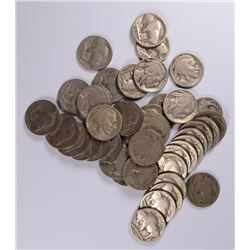 1925-S ROLL BUFFALO NICKELS - PARTIAL DATE
