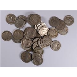 1920-S ROLL BUFFALO NICKELS - PARTIAL DATE