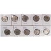 Image 1 : 10 NICE BUFFALO NICKELS - ALL XF or BETTER
