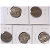 Image 2 : 1920-D, 1923-S, 1924-D, 1925-D, 1926-D BUFFALO NICKELS, NICE VG/FINE