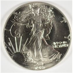 1987 AMERICAN SILVER EAGLE, NICE GEM UNCIRCULATED, FILL IN  YOUR MISSING DATE