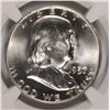 Image 2 : 1957-D FRANKLIN HALF DOLLAR, NGC MS-64 FBL