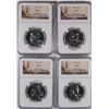 Image 1 : LOT OF ( 4 ) 1963 FRANKLIN HALF DOLLARS, NGC PROOF-67