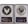 Image 2 : 2012-S AMERICAN SILVER EAGLE SET, NGC REVERSE PROOF Pf-69 & PROOF-69 ULTRA CAMEO