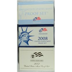 2007, 2008 AND 2009 U.S. PROOF SETS IN ORIGINAL PACKAGING