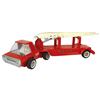 Image 2 : Toy Fire Engines (2), Buddy L Ladder Truck, upper ladder intact, missing side ladders & light on cab