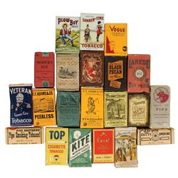 Tobacciana (approx 21), assortment of packaged smoking & chewing tobacco, Veteran, Laredo, Plow Boy,