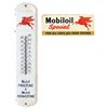 Image 1 : Petroliana, thermometer & sign (2), Mobil Freezone, metal, re-painted lettering & numbers, Good/VG c