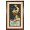 Image 1 : Coca-Cola calendar, Norman Rockwell illustration "Out Fishin'" w/full pad beginning Dec 1934, prof m