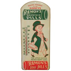 Drug store thermometer, Ramon's Brownie Pills, Diuretic Stimulant to the Kidneys, Little Doctor grap