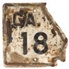 Image 2 : Automobilia, highway & US Property signs (2), Georgia Highway 18, 12"H x 12"W, Good cond & Keep Off