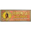 Image 1 : Advertising sign, Chippewa Salt, from the Ohio Salt Co.-Wadsworth, OH, framed litho on cdbd w/wonder