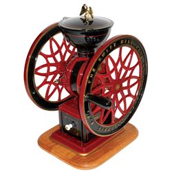 Coffee grinder, The Swift Mill, Lane Bros.-Poughkeepsie, NY, prof restored in maroon & black w/hand-