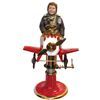 Image 2 : Barber shop child's chair, airplane, "Waldo Pepper's Flying Circus", prof restored, Exc cond, 51"H x