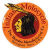 Image 1 : Motorcycle sign, "Indian Motocycle" The Hendee Manufacturing Co.-Springfield, Mass, embossed curved 